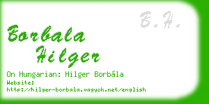 borbala hilger business card
